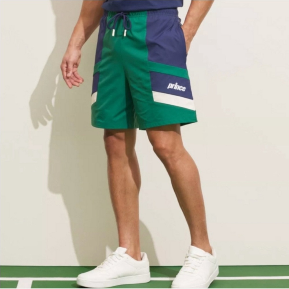 NWT Prince Pickleball Evergreen Navy Blue Woven Shorts‎ Drawstring XL